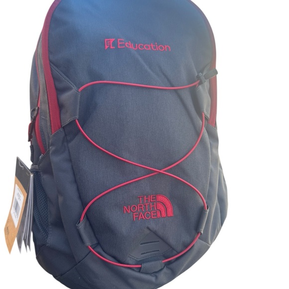 The North Face GroundWork Backpack Dark Grey With  Red Accent